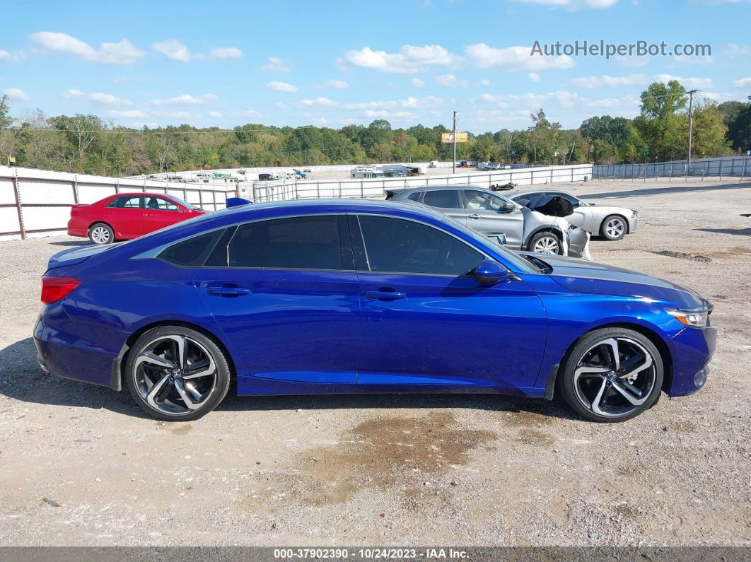 2020 Honda Accord Sedan Sport Blue vin: 1HGCV1F32LA148964