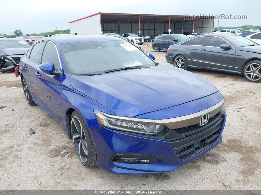 2020 Honda Accord Sport Blue vin: 1HGCV1F32LA148964