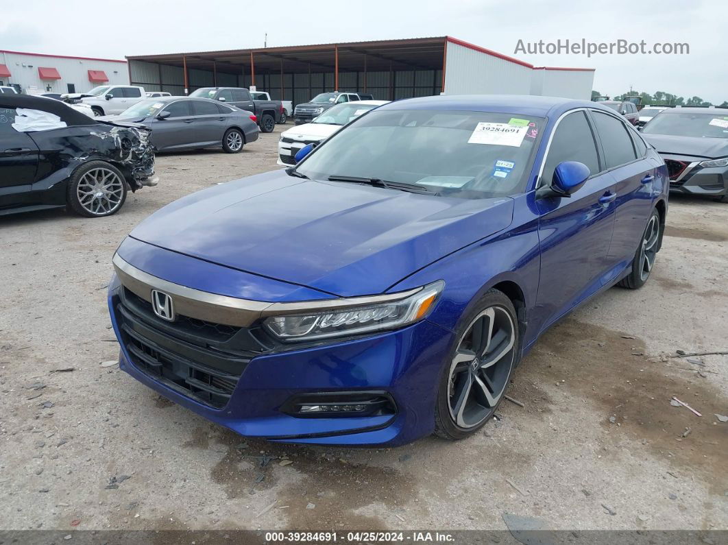 2020 Honda Accord Sport Blue vin: 1HGCV1F32LA148964