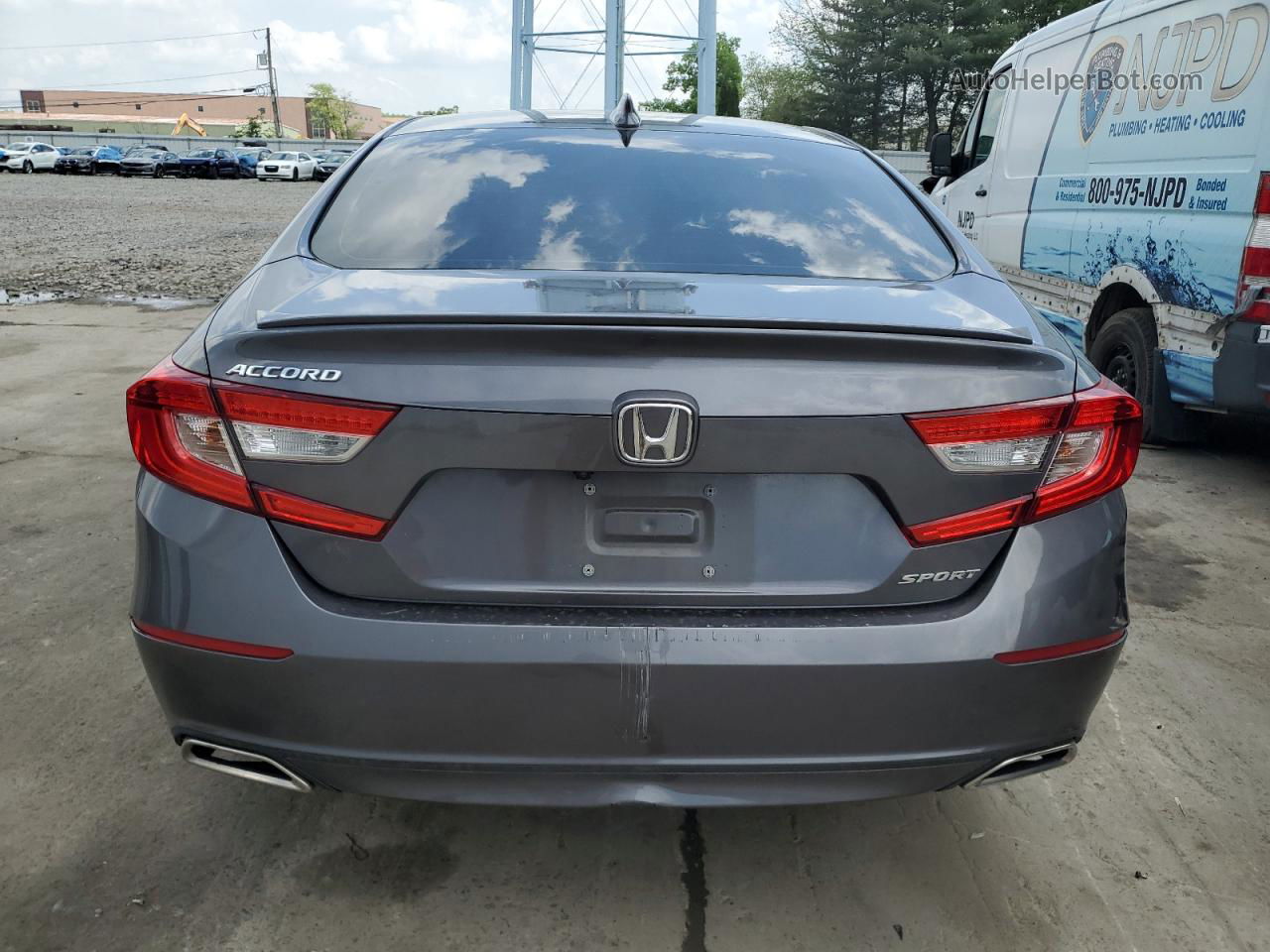 2018 Honda Accord Sport Gray vin: 1HGCV1F33JA012954