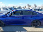 2018 Honda Accord Sport Blue vin: 1HGCV1F33JA029589