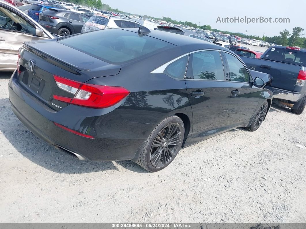 2018 Honda Accord Sport Black vin: 1HGCV1F33JA032248