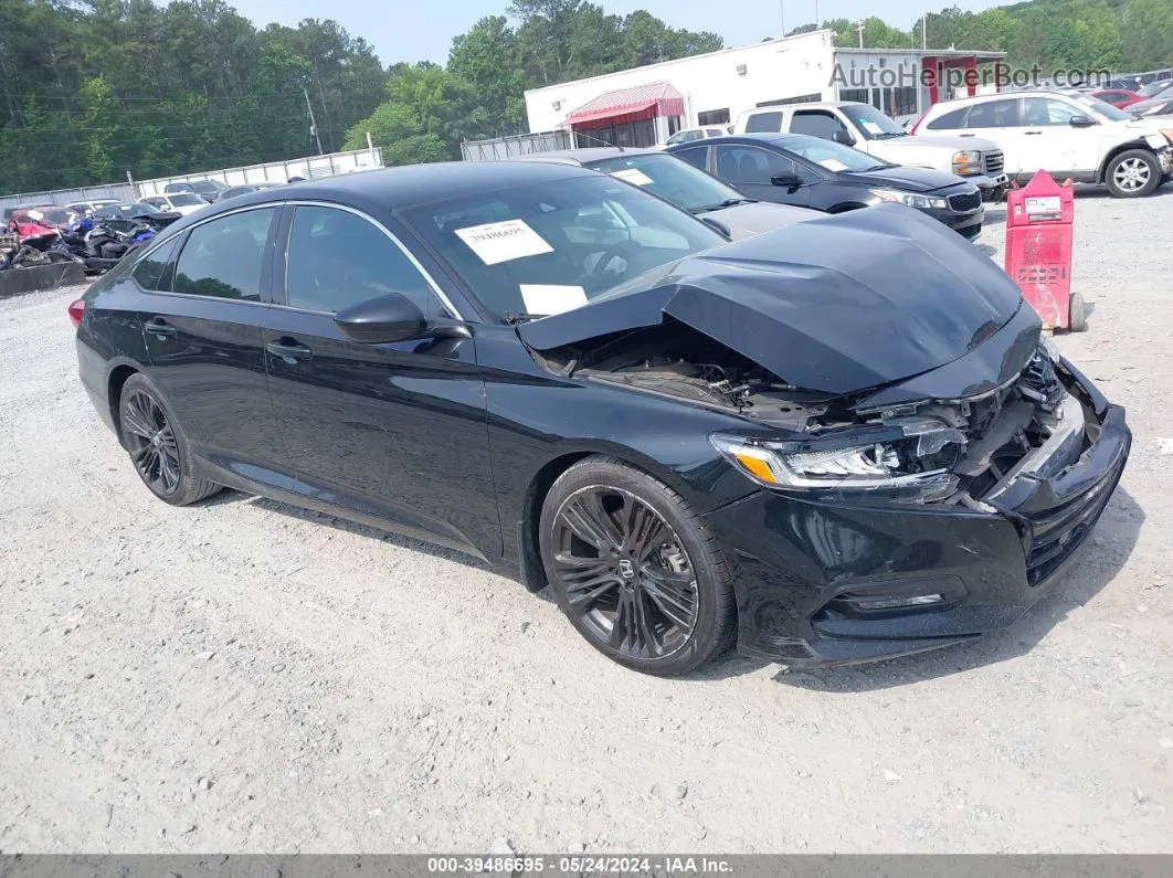 2018 Honda Accord Sport Black vin: 1HGCV1F33JA032248