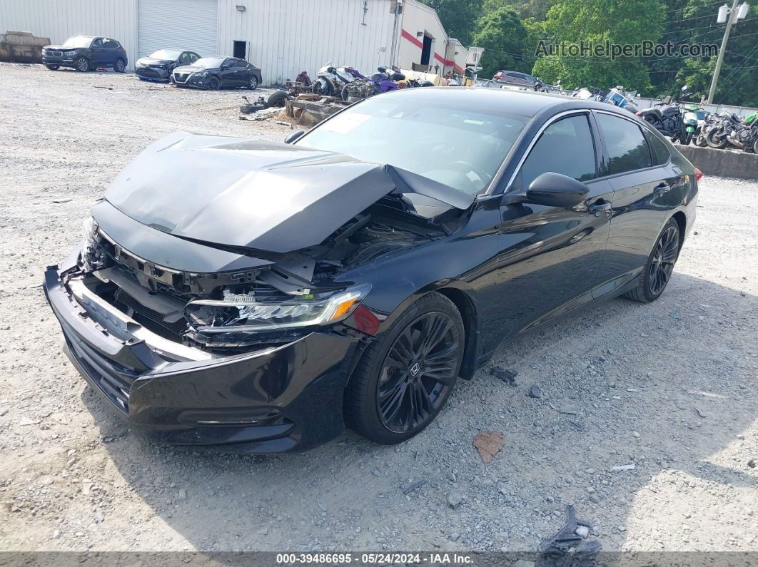 2018 Honda Accord Sport Black vin: 1HGCV1F33JA032248