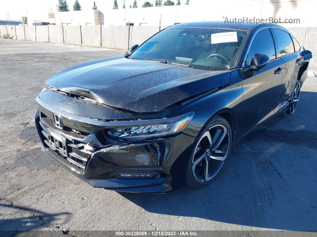 2018 Honda Accord Sport Black vin: 1HGCV1F33JA041001