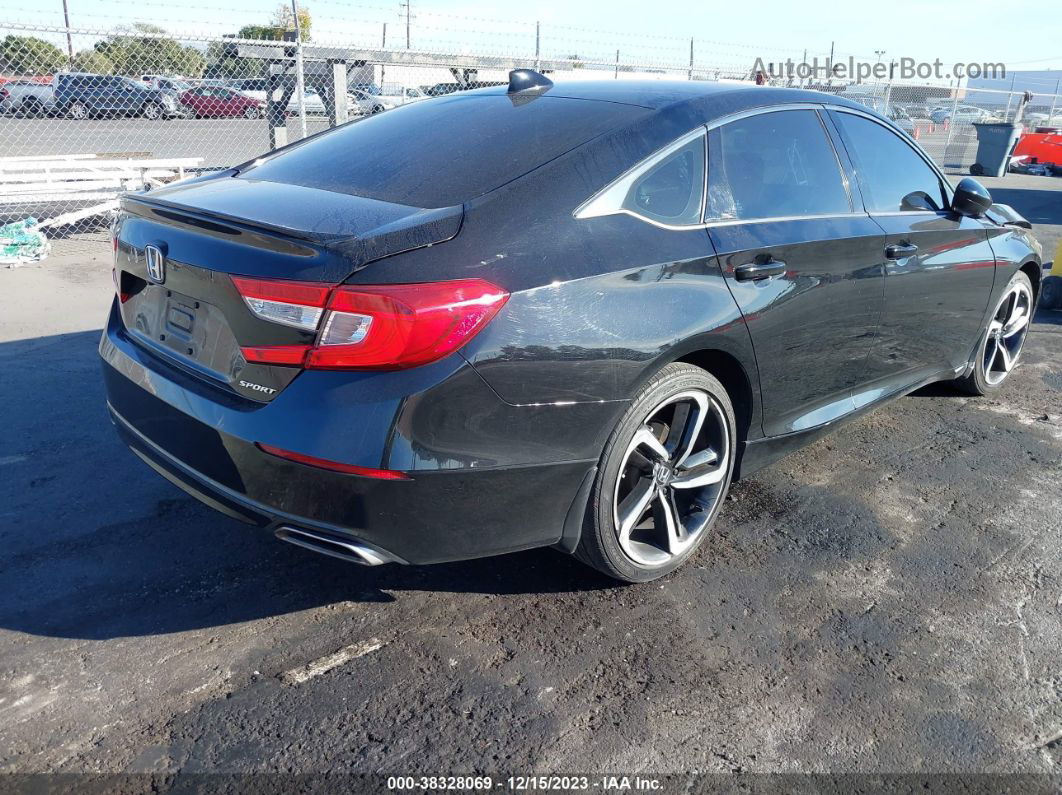 2018 Honda Accord Sport Black vin: 1HGCV1F33JA041001