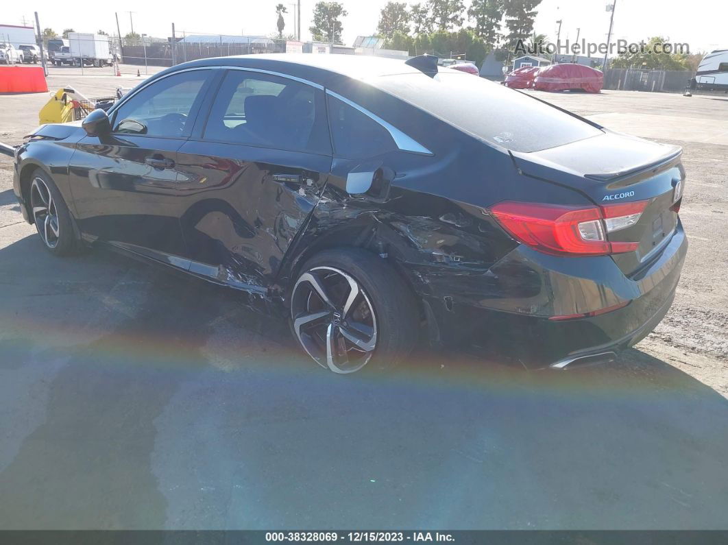 2018 Honda Accord Sport Black vin: 1HGCV1F33JA041001