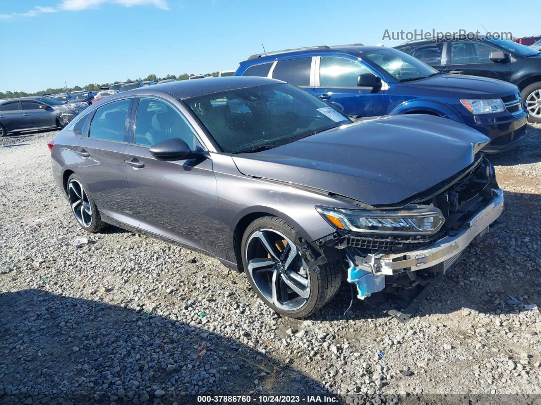 2018 Honda Accord Sport Gray vin: 1HGCV1F33JA052967