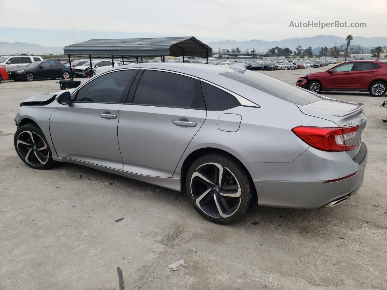 2018 Honda Accord Sport Silver vin: 1HGCV1F33JA078954