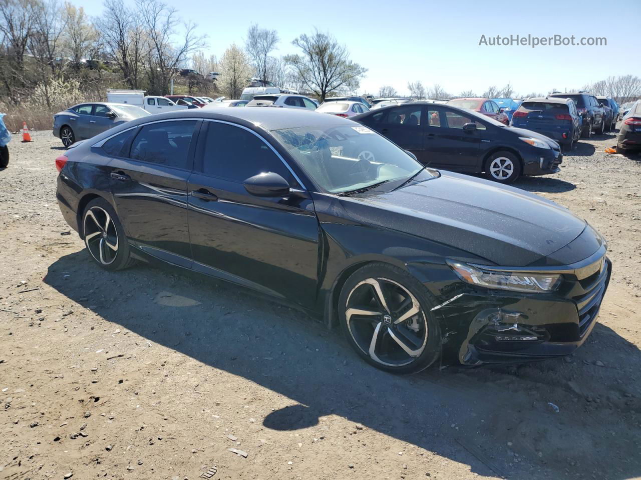 2018 Honda Accord Sport Black vin: 1HGCV1F33JA096080