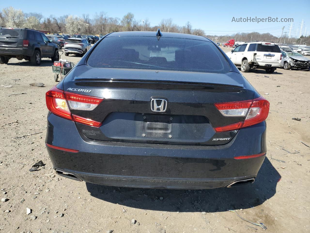 2018 Honda Accord Sport Black vin: 1HGCV1F33JA096080