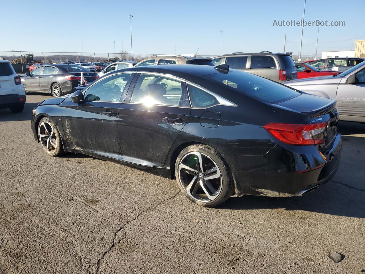 2018 Honda Accord Sport Black vin: 1HGCV1F33JA126050