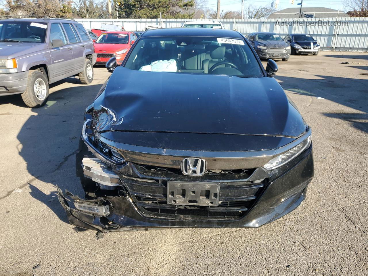 2018 Honda Accord Sport Black vin: 1HGCV1F33JA126050