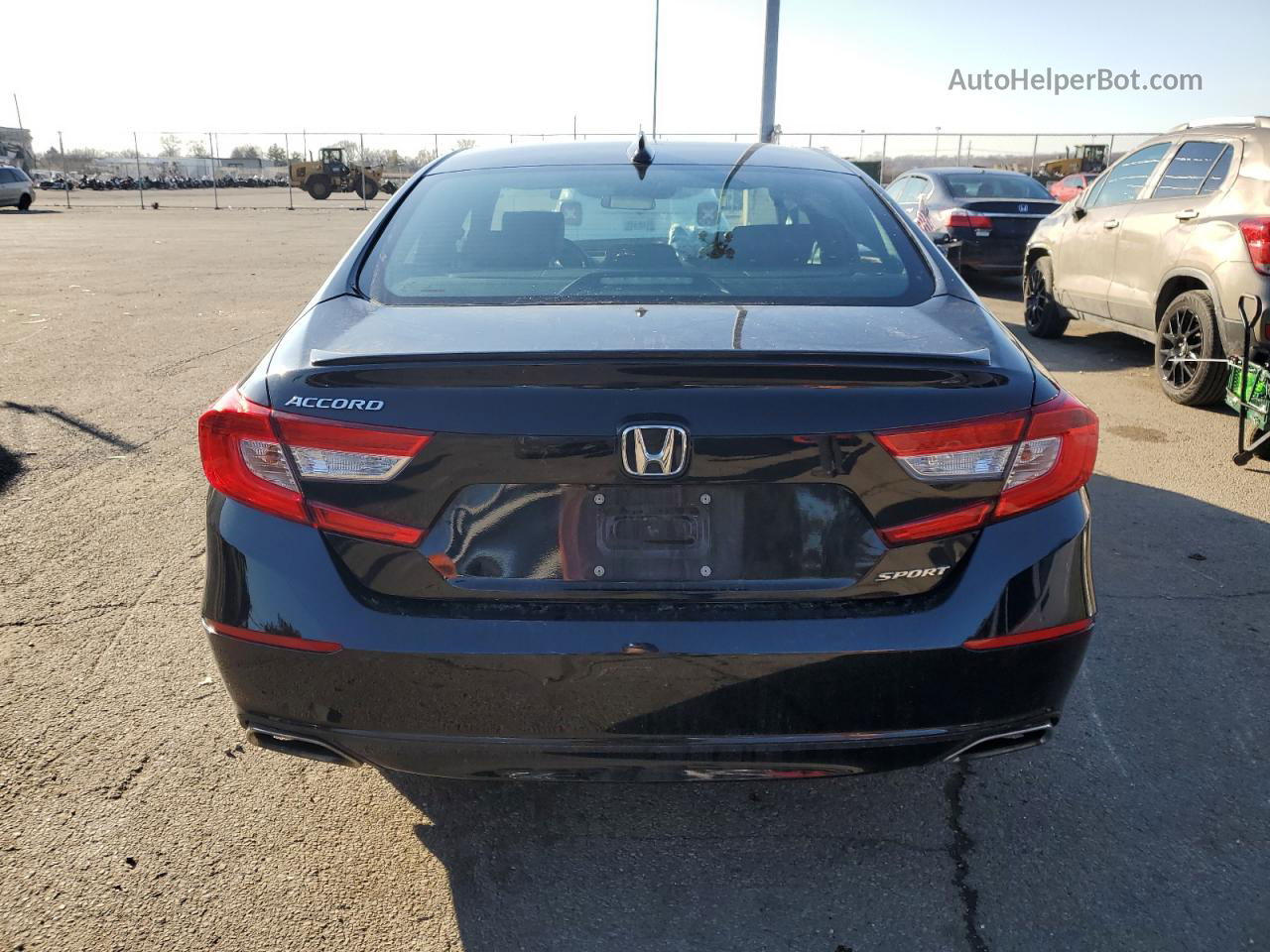 2018 Honda Accord Sport Черный vin: 1HGCV1F33JA126050