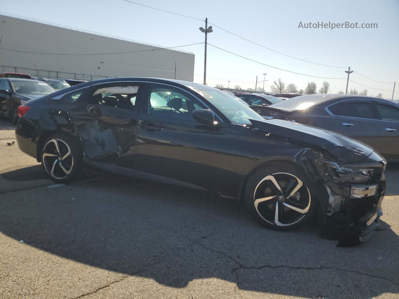 2018 Honda Accord Sport Black vin: 1HGCV1F33JA126050