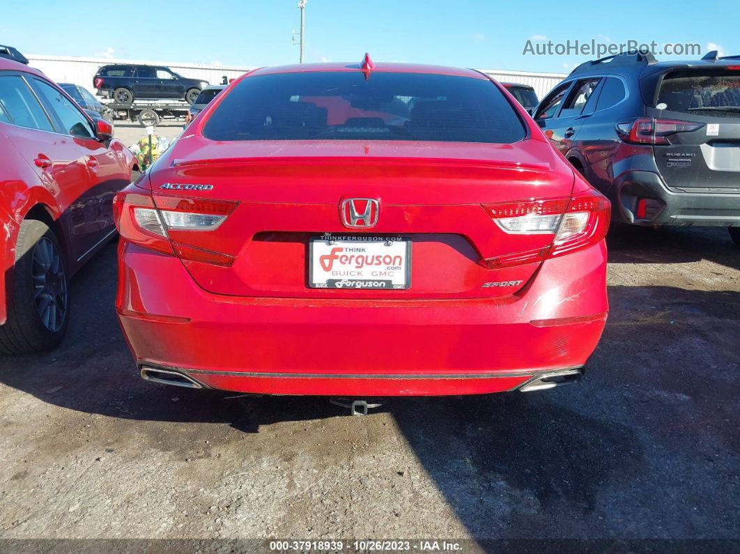 2018 Honda Accord Sport Red vin: 1HGCV1F33JA159761