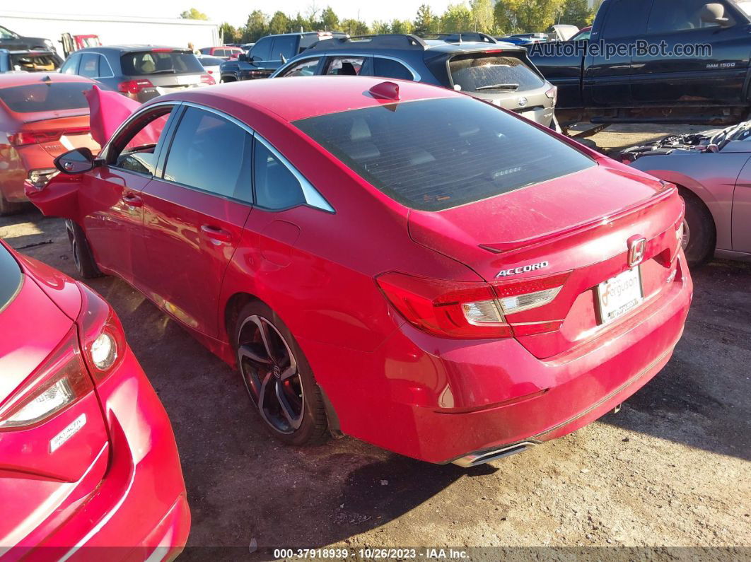 2018 Honda Accord Sport Red vin: 1HGCV1F33JA159761