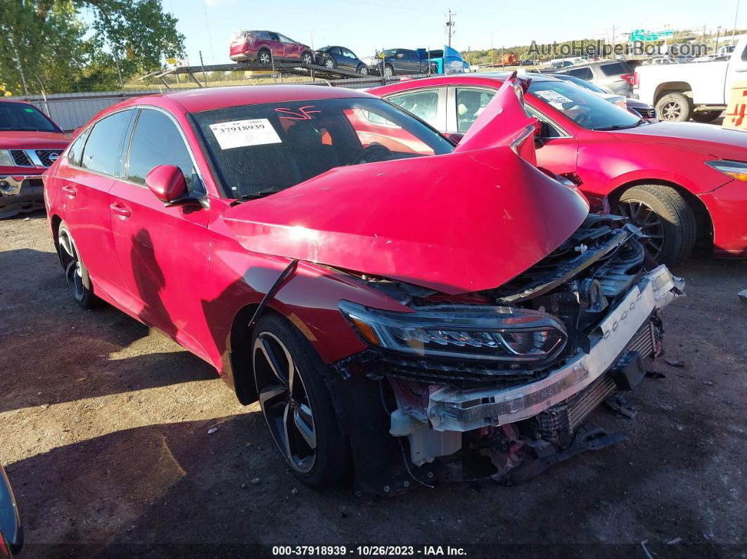 2018 Honda Accord Sport Red vin: 1HGCV1F33JA159761