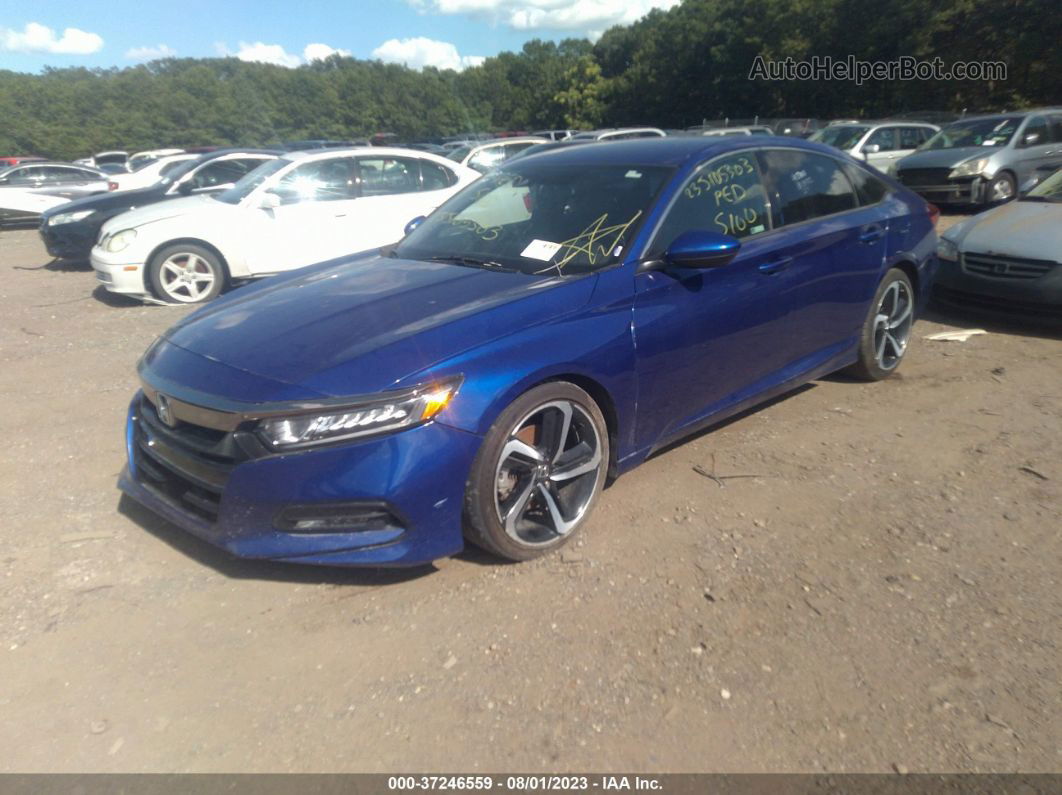 2018 Honda Accord Sedan Sport 1.5t Синий vin: 1HGCV1F33JA213432