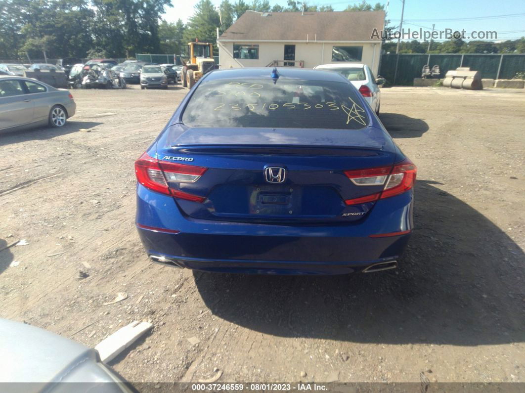 2018 Honda Accord Sedan Sport 1.5t Синий vin: 1HGCV1F33JA213432