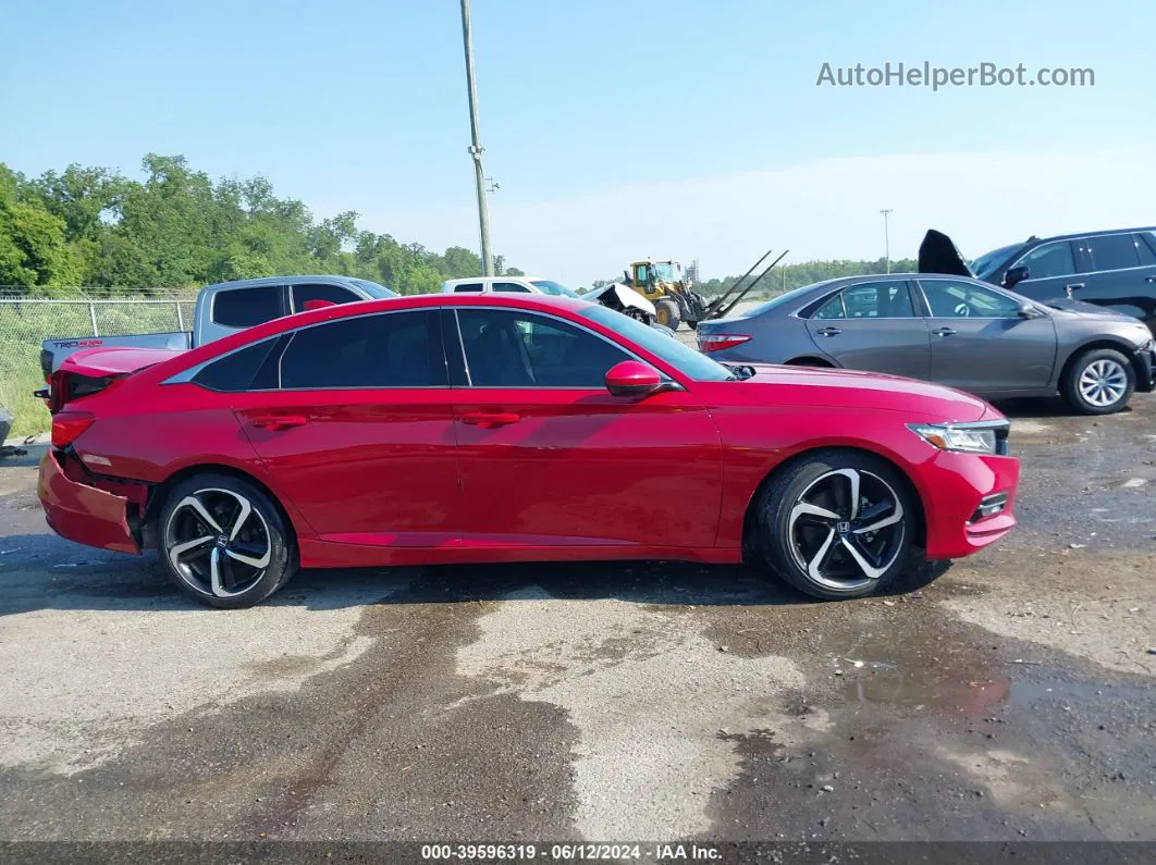 2018 Honda Accord Sport Красный vin: 1HGCV1F33JA222843