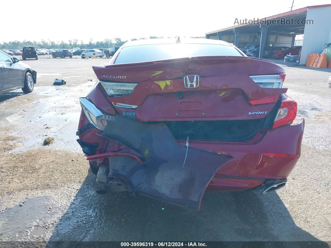 2018 Honda Accord Sport Red vin: 1HGCV1F33JA222843