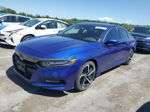 2018 Honda Accord Sport Blue vin: 1HGCV1F33JA238749