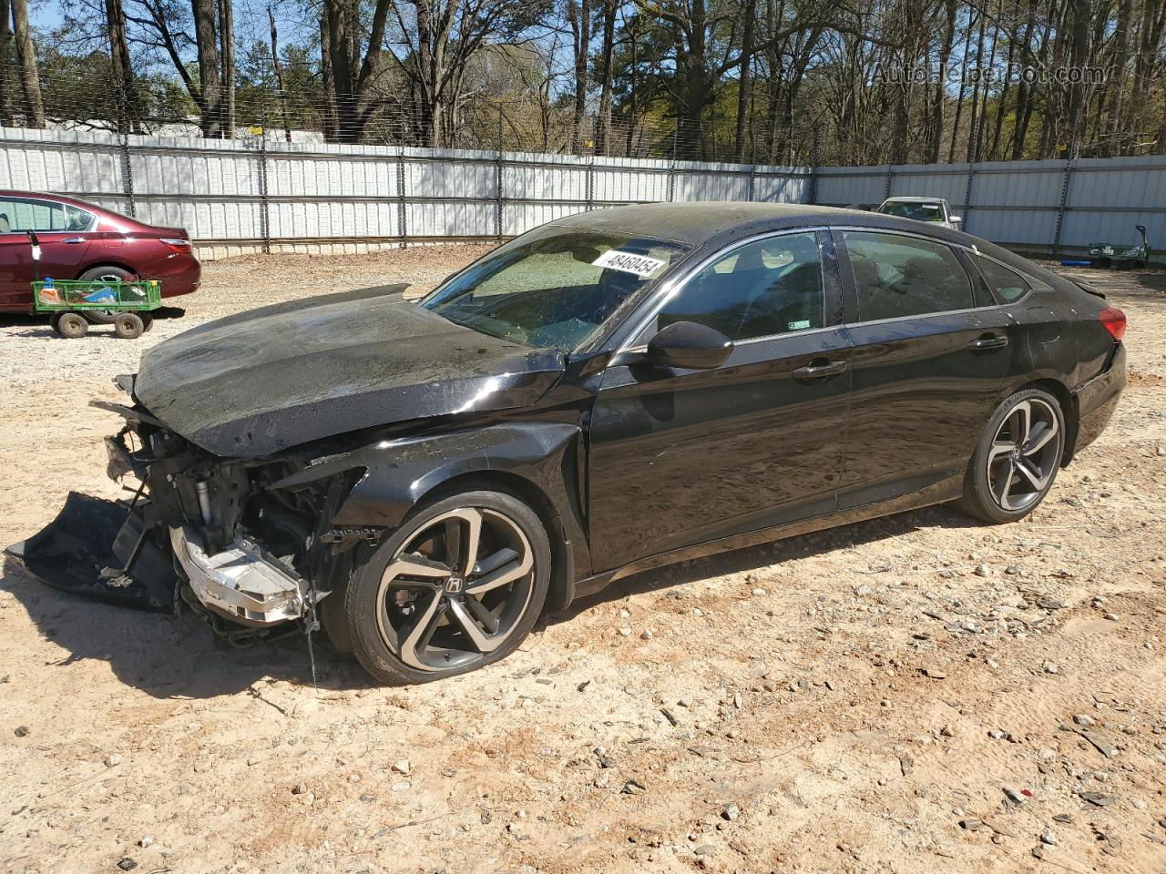 2018 Honda Accord Sport Black vin: 1HGCV1F33JA243952