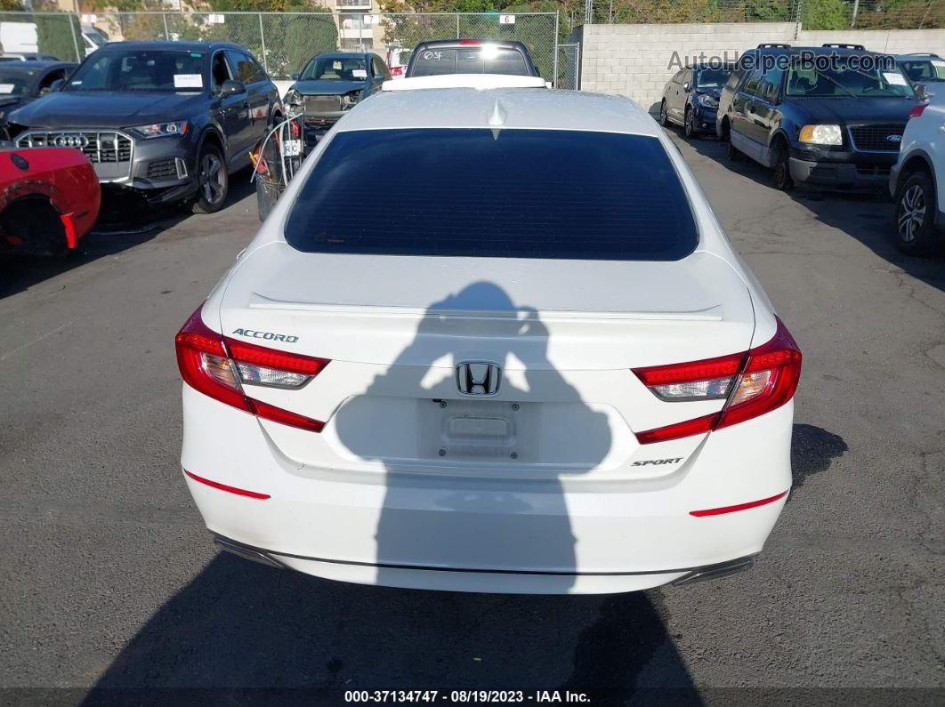2018 Honda Accord Sedan Sport 1.5t Белый vin: 1HGCV1F33JA260525