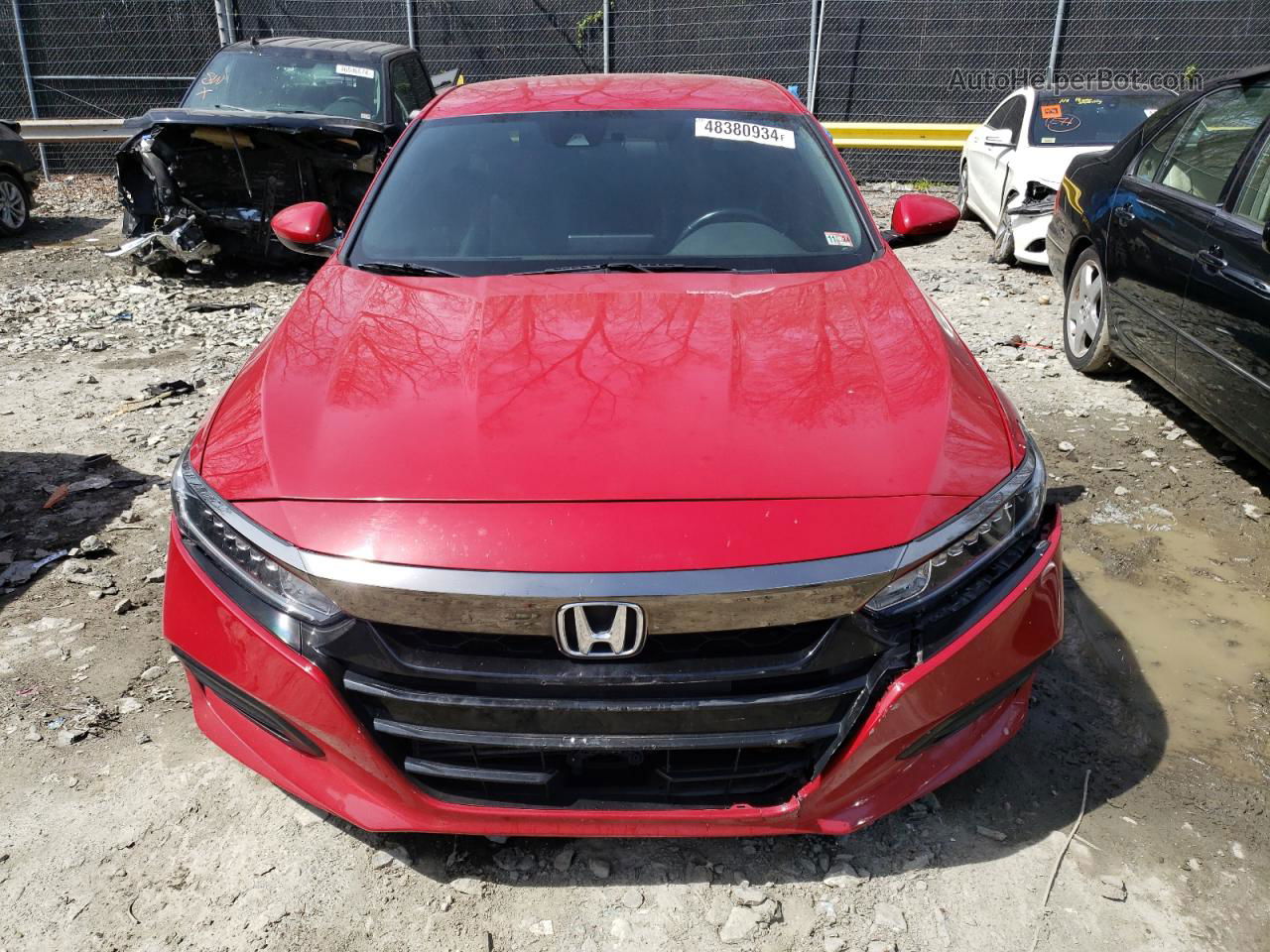 2018 Honda Accord Sport Red vin: 1HGCV1F33JA260802