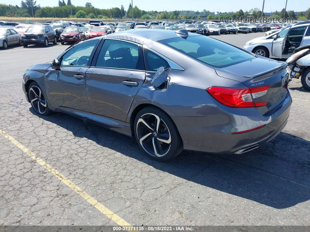 2019 Honda Accord Sedan Sport 1.5t Gray vin: 1HGCV1F33KA004306