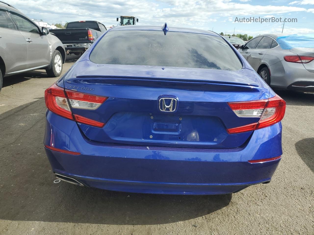 2019 Honda Accord Sport Blue vin: 1HGCV1F33KA043946