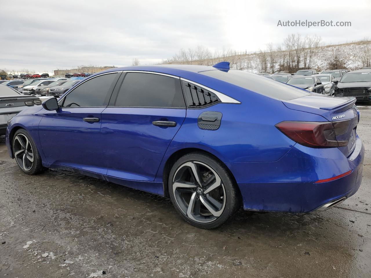 2019 Honda Accord Sport Blue vin: 1HGCV1F33KA054638