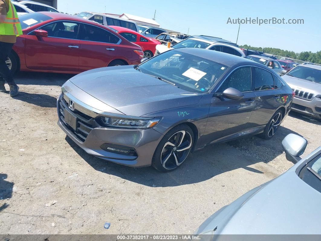 2019 Honda Accord Sedan Sport 1.5t Gray vin: 1HGCV1F33KA091270