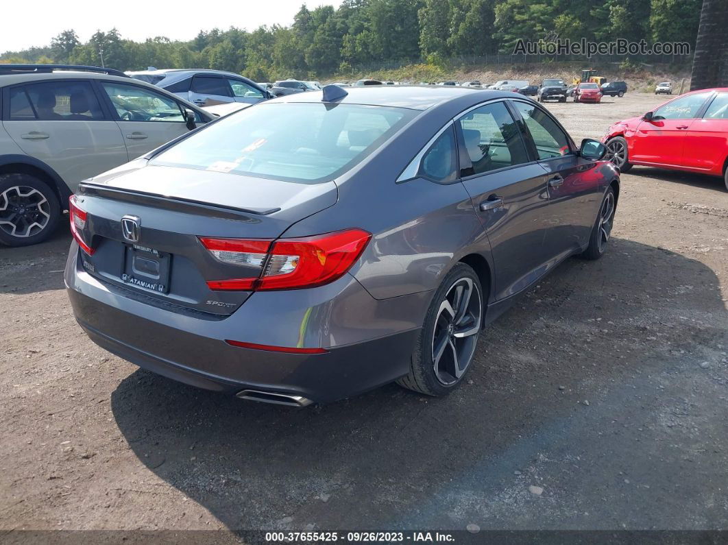 2019 Honda Accord Sport Gray vin: 1HGCV1F33KA098543