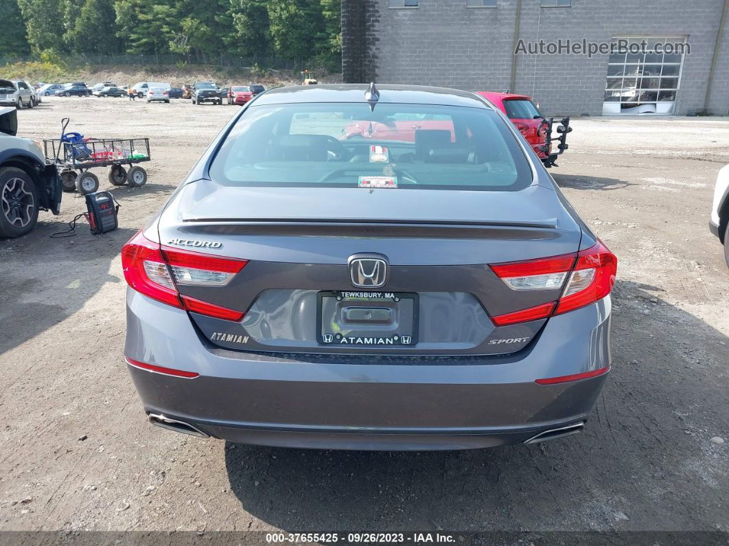 2019 Honda Accord Sport Gray vin: 1HGCV1F33KA098543