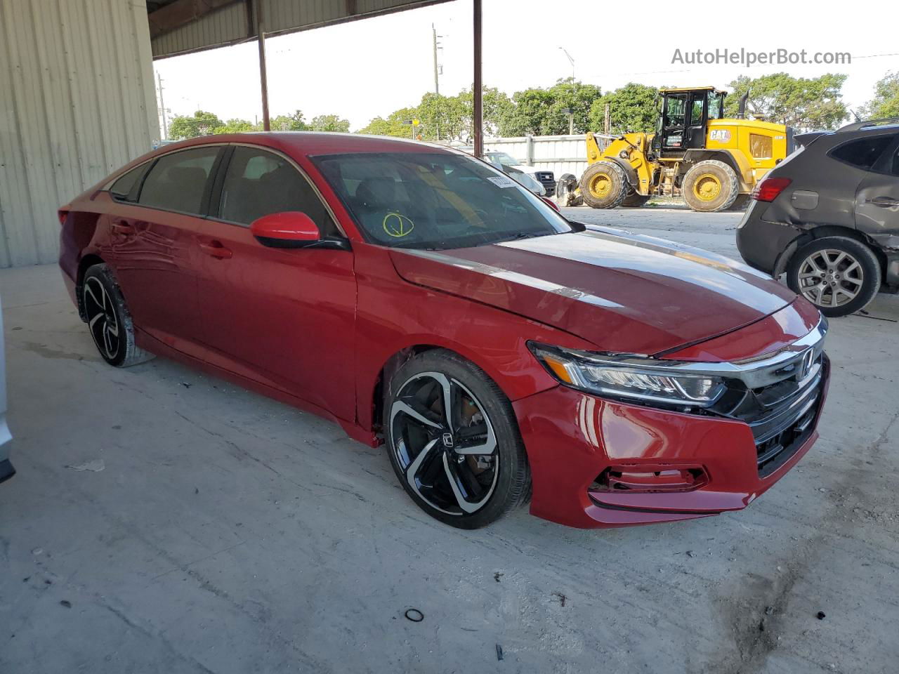 2019 Honda Accord Sport Red vin: 1HGCV1F33KA101120