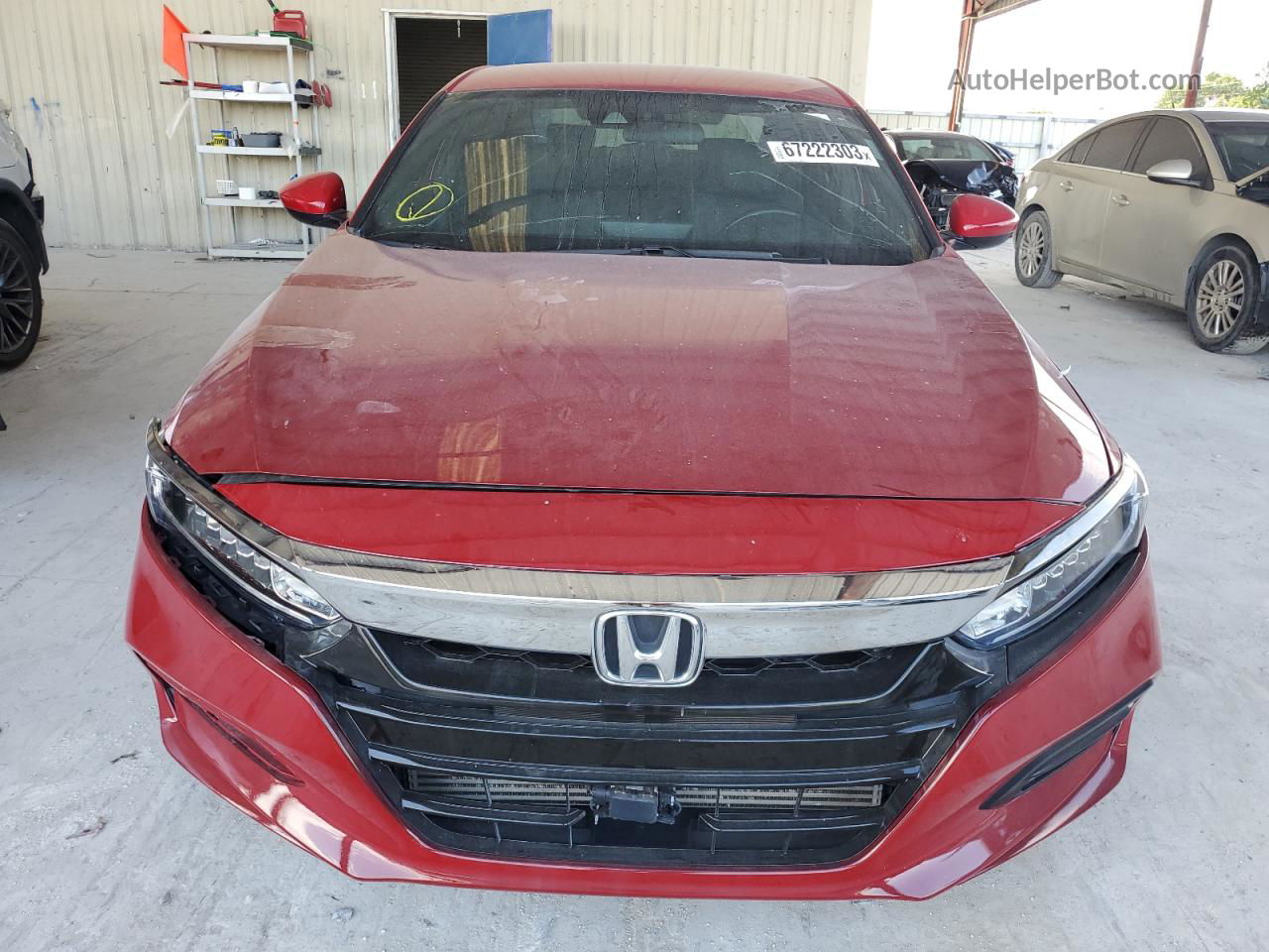 2019 Honda Accord Sport Red vin: 1HGCV1F33KA101120