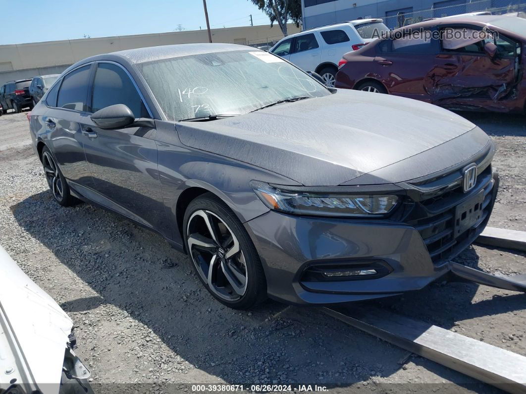 2019 Honda Accord Sport Gray vin: 1HGCV1F33KA109542