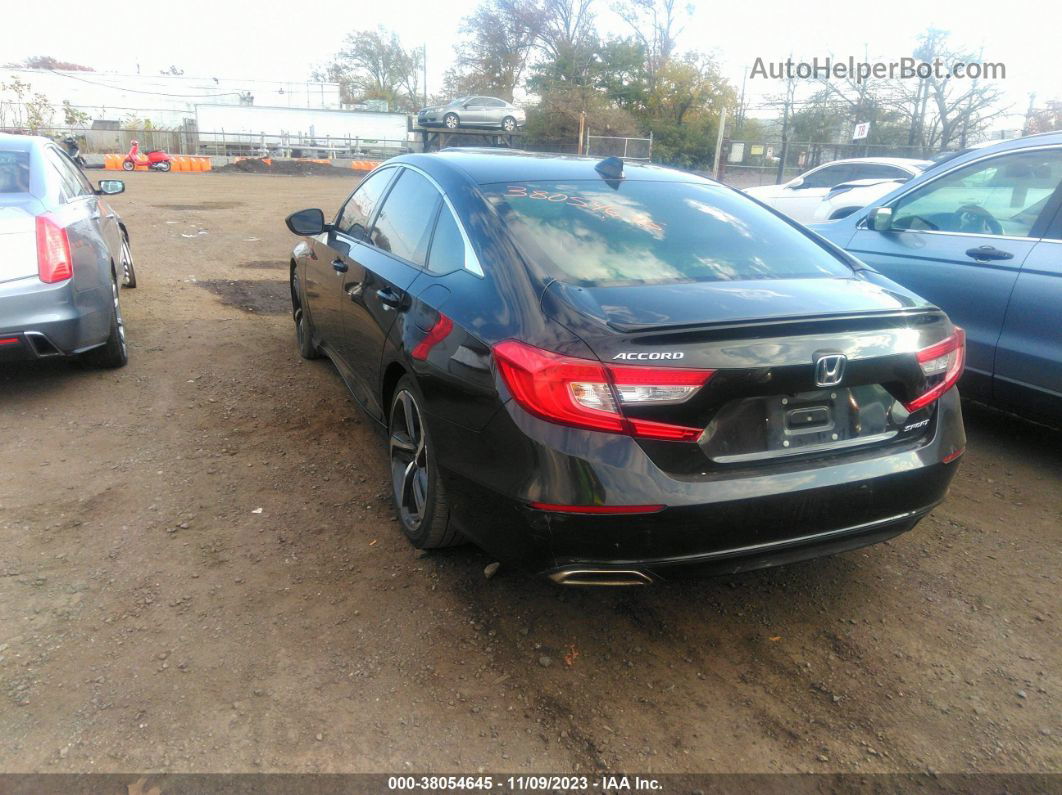 2019 Honda Accord Sedan Sport 1.5t Black vin: 1HGCV1F33KA126034