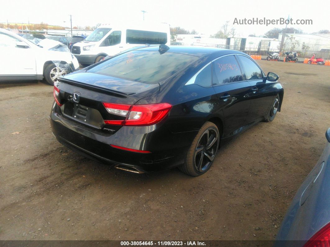 2019 Honda Accord Sedan Sport 1.5t Black vin: 1HGCV1F33KA126034