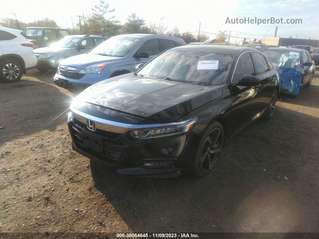 2019 Honda Accord Sedan Sport 1.5t Black vin: 1HGCV1F33KA126034