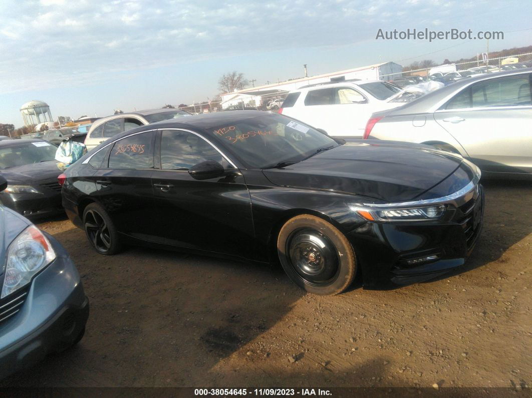 2019 Honda Accord Sedan Sport 1.5t Black vin: 1HGCV1F33KA126034