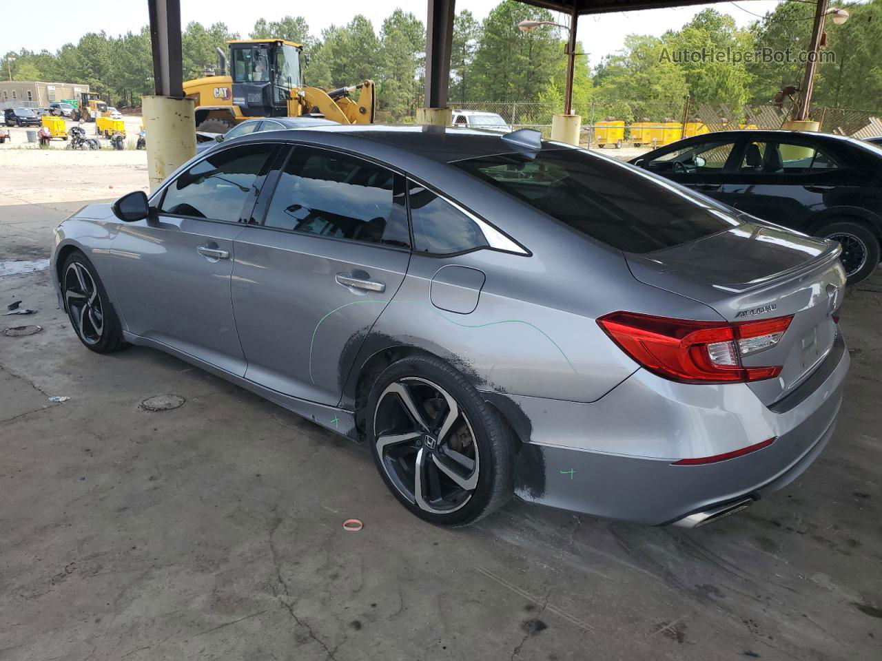 2019 Honda Accord Sport Silver vin: 1HGCV1F33KA129144