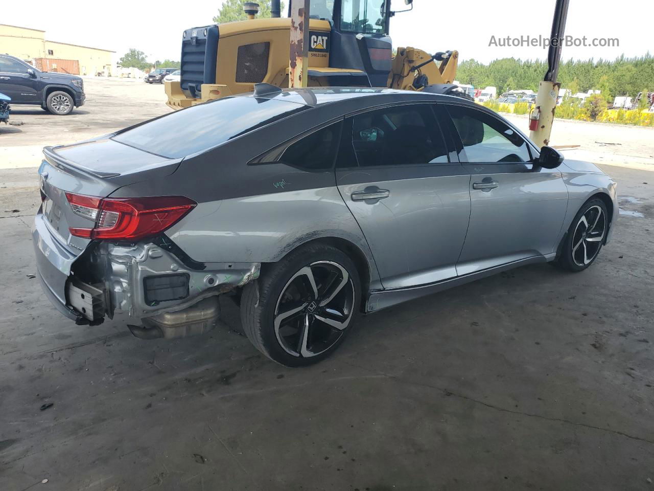 2019 Honda Accord Sport Silver vin: 1HGCV1F33KA129144