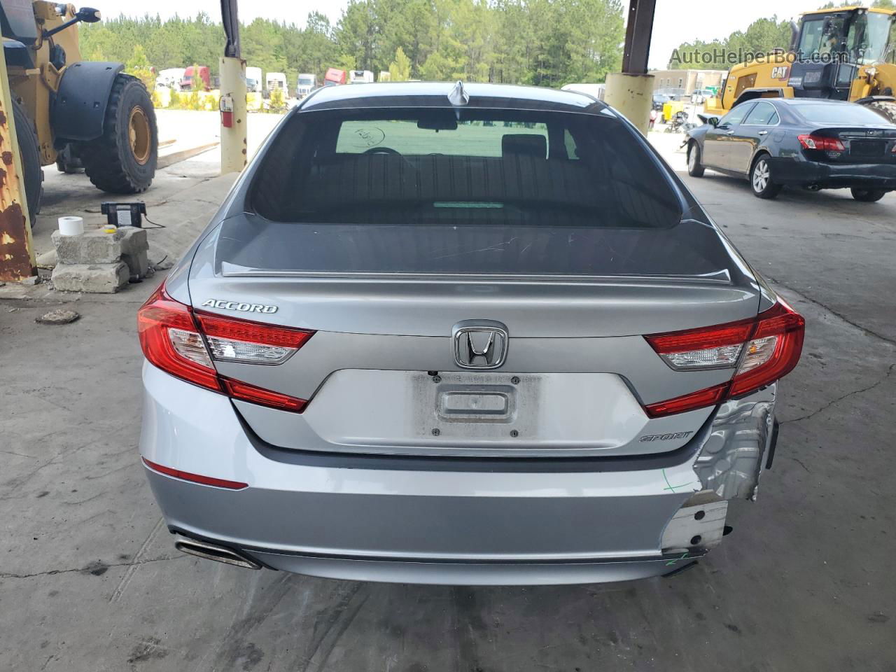 2019 Honda Accord Sport Silver vin: 1HGCV1F33KA129144