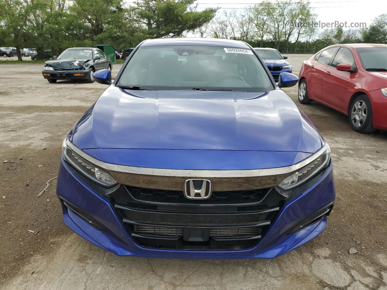 2019 Honda Accord Sport Blue vin: 1HGCV1F33KA140127