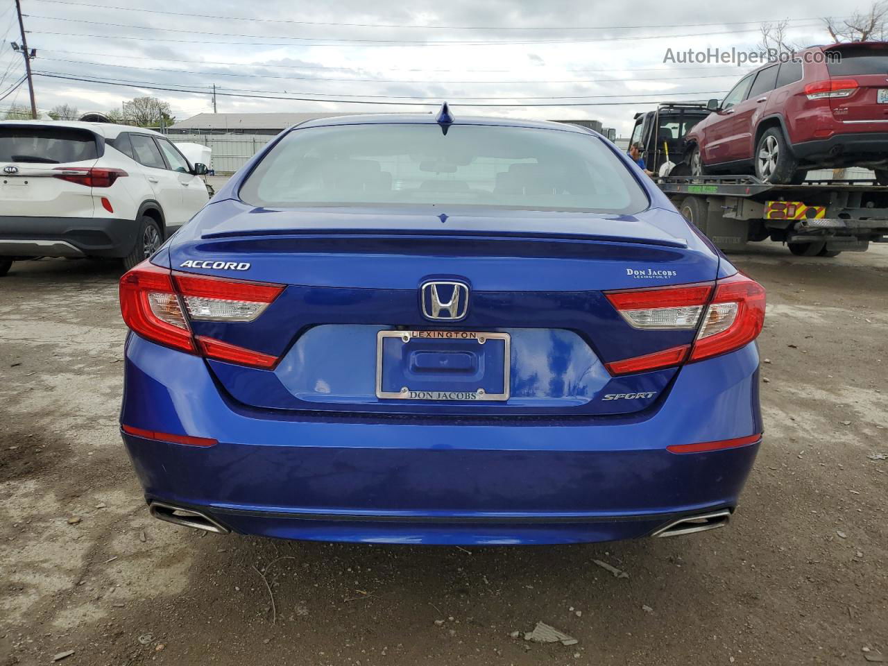 2019 Honda Accord Sport Blue vin: 1HGCV1F33KA140127