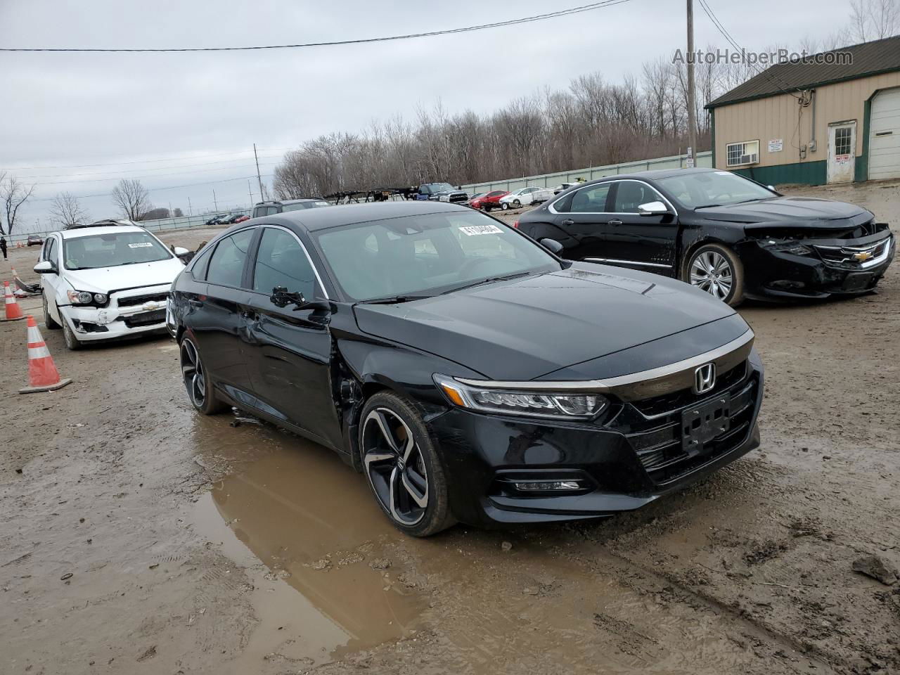 2019 Honda Accord Sport Black vin: 1HGCV1F33KA142332