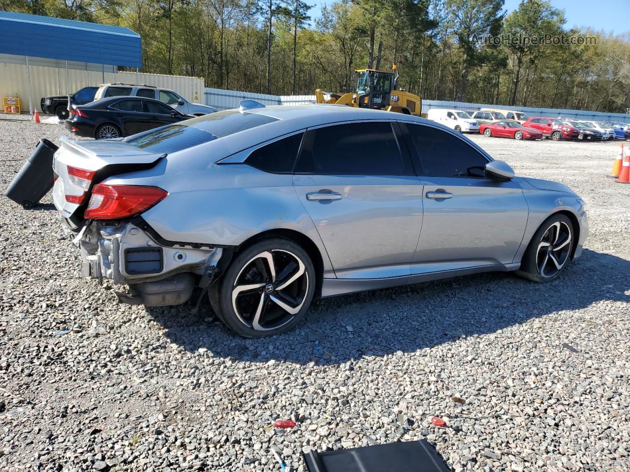 2019 Honda Accord Sport Серебряный vin: 1HGCV1F33KA151659